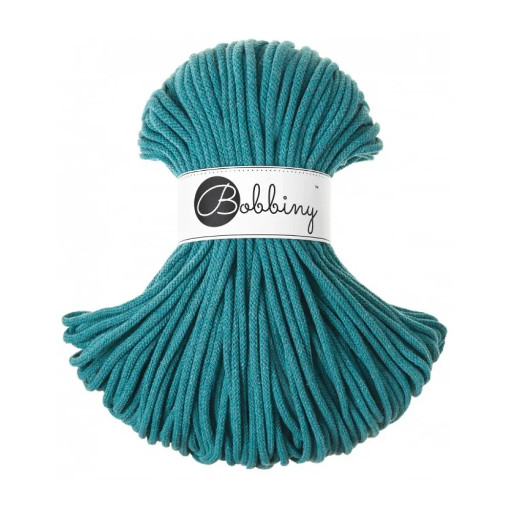 Bobbiny Braided Cord 5mm 100m – Teal