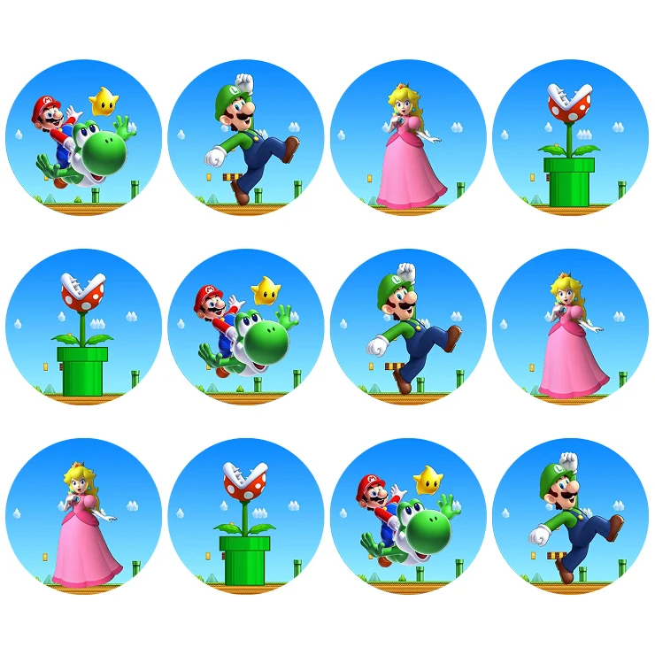 Super Mario, Muffinsbilder 12 stk - Bilde 2