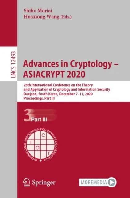 Advances in Cryptology - ASIACRYPT 2020