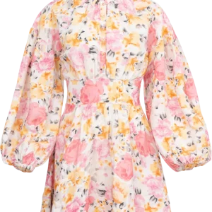 Linen Mini Dress – Vintage Corals