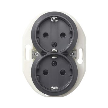 VEGGUTTAK SCHNEIDER ELECTRIC WDE011322 RENOVA 2-FAG JORDET SORT VEGGUTTAK SCHNEIDER ELECTRIC WDE011322 RENOVA 2-FAG JORDET SORT