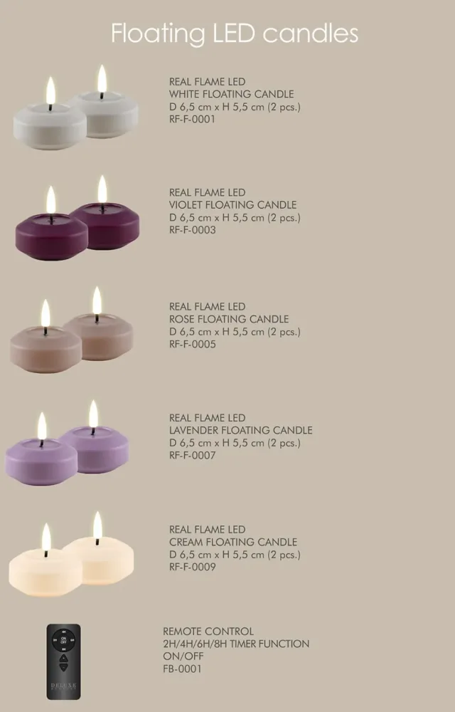 LED Flytelys - 2 stk- Lavendel / lys lilla -( kan også brukes utendørs ) - Bilde 2