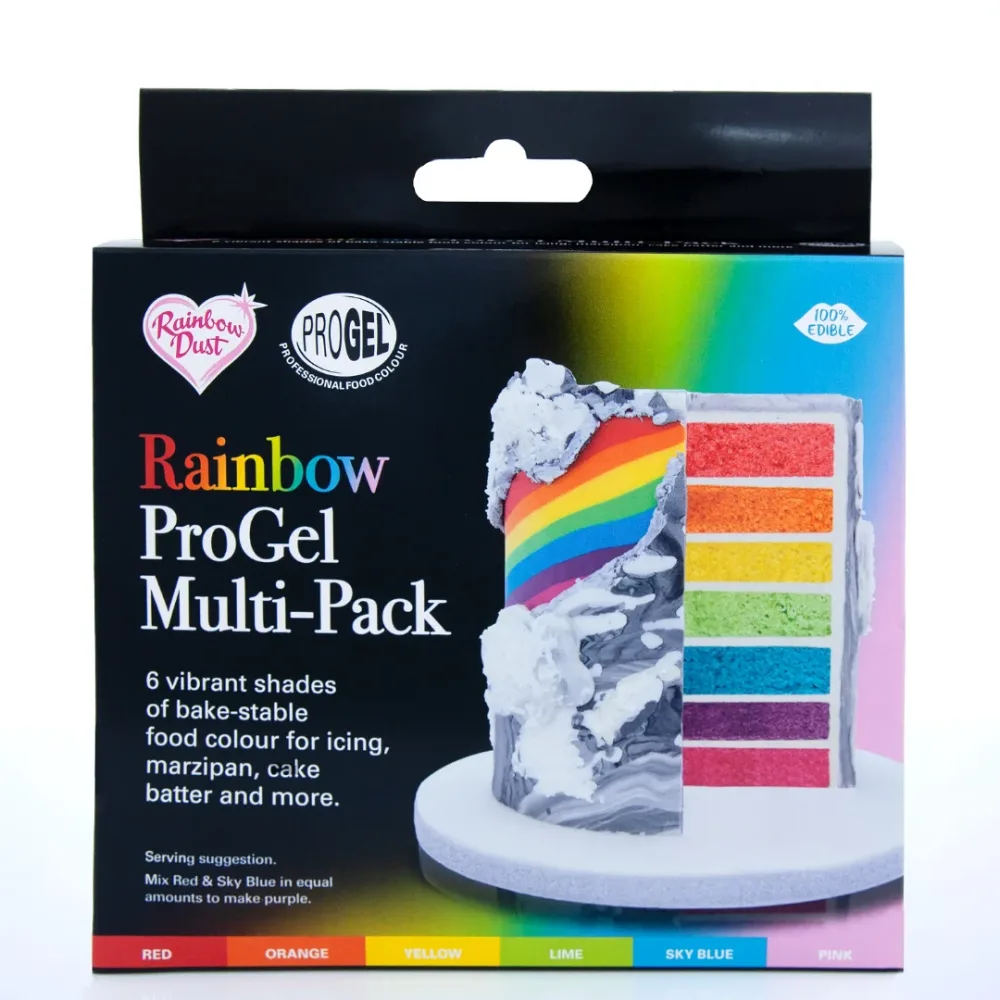 ProGel pastafarge -Multipack Regnbuefarger- 6 farger ProGel pastafarge -Multipack Regnbuefarger- 6 farger