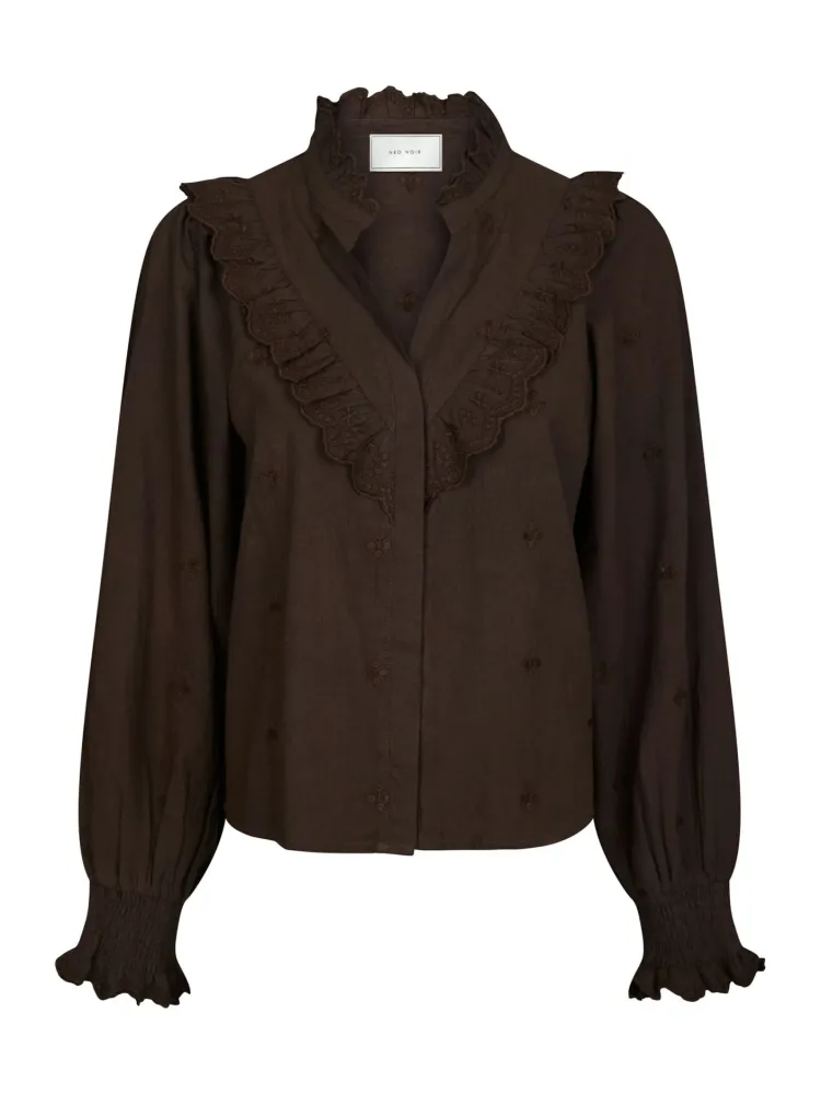Degas Blouse - Dark Brown