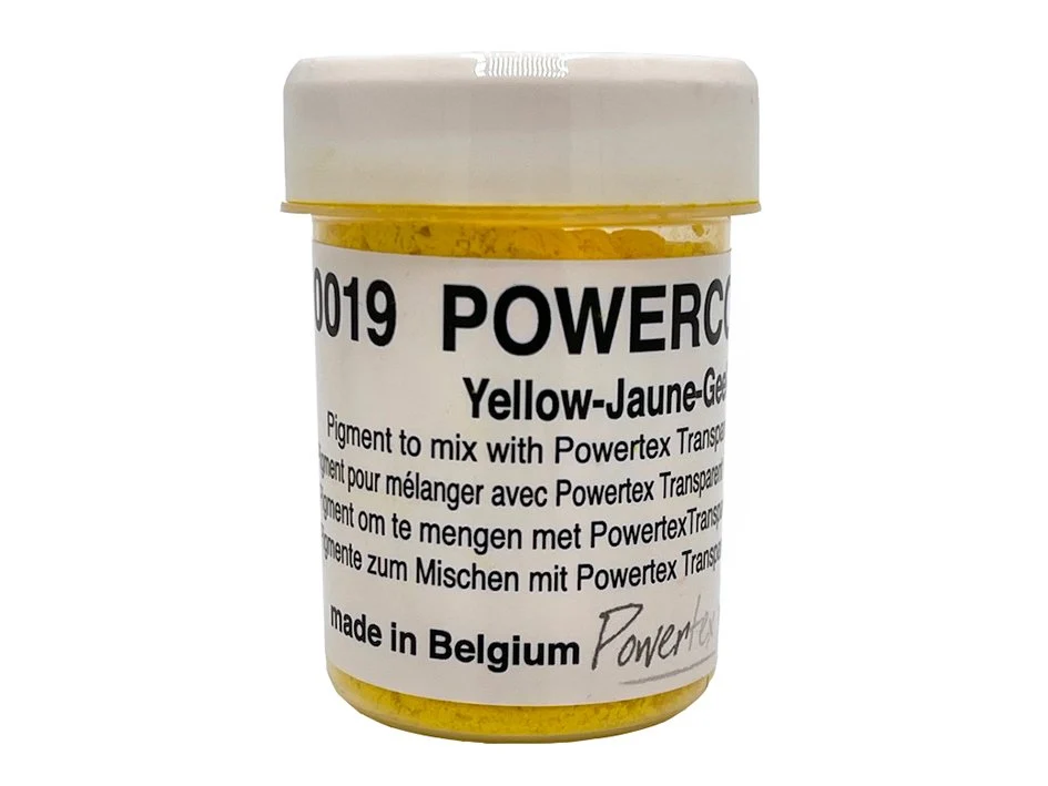 Tørre pigment, Powercolor, nr 0019 - 40ml. – Gul - Bilde 2
