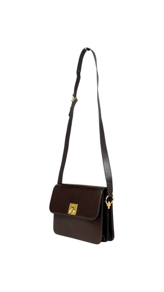 Celine Box Shoulder Bag - Dark Brown - Bilde 2