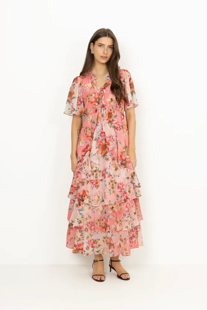 Carina Dress - Coral - Bilde 2