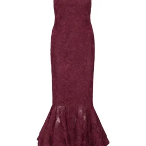 Flower Mesh Flounce Dress – Decadent Chocolate