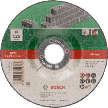 KAPPSKIVE BOSCH STEIN 125X2,5MM 5STK