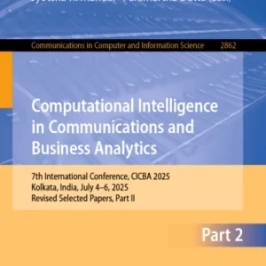 Computational Intelligence in Communications and Business Analytics Computational Intelligence in Communications and Business Analytics