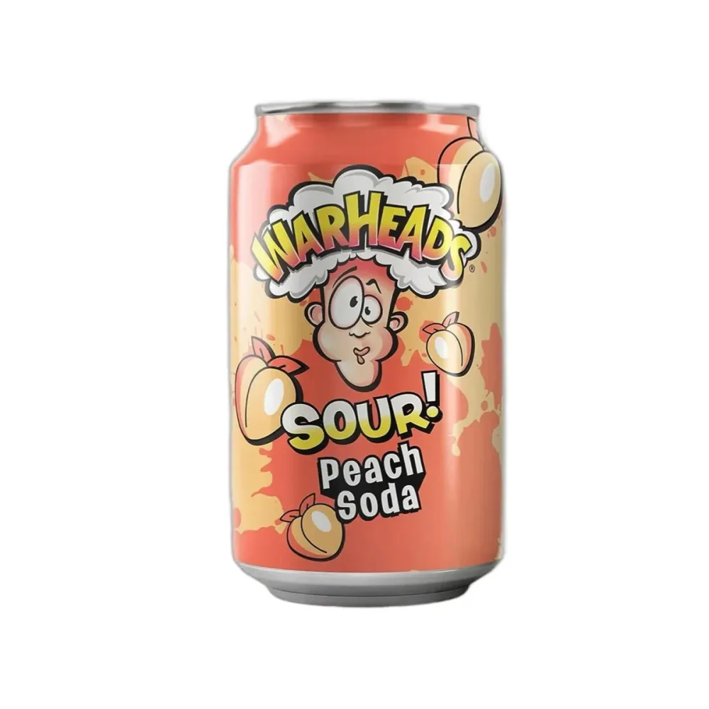 Warheads Sour Soda Peach 330 ml