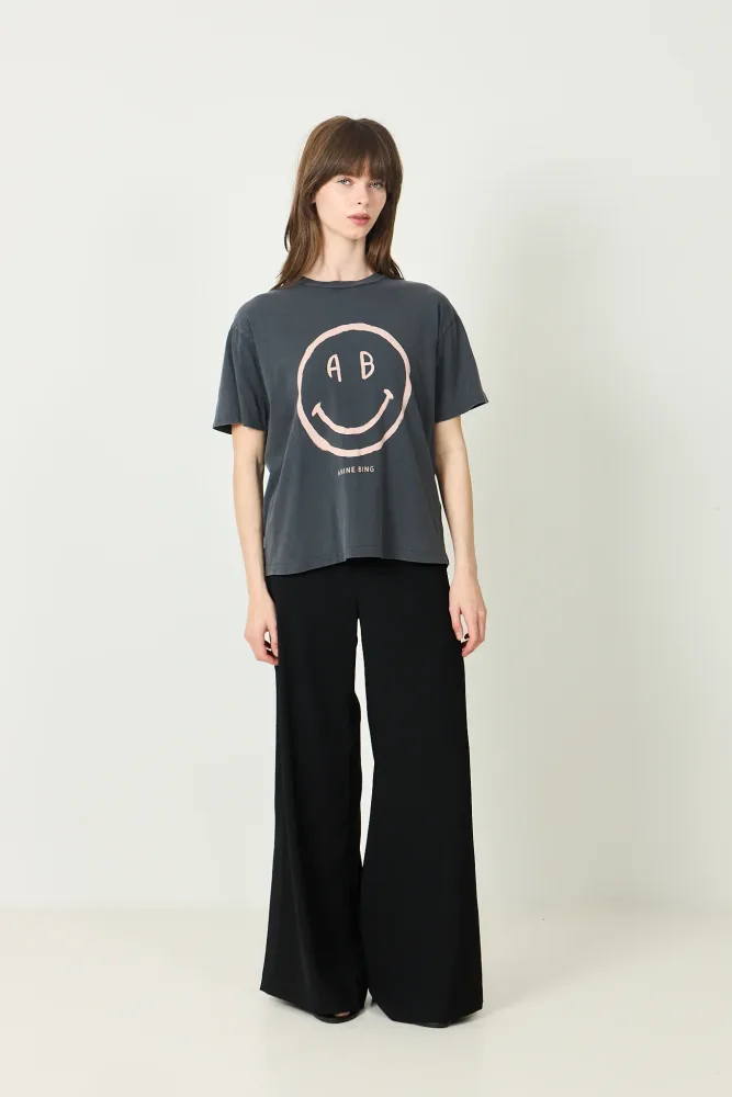 Cade Tee Smiley - Washed Grey - Bilde 2