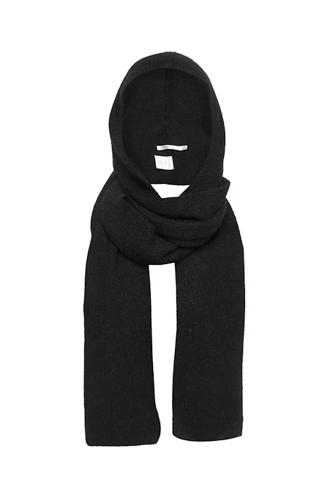 AlphaGZ Wool Hoodscarf - Black - Bilde 2