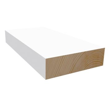 GLATTKANTLIST MOELVEN 15X120X4400MM HVIT GLATTKANTLIST MOELVEN 15X120X4400MM HVIT