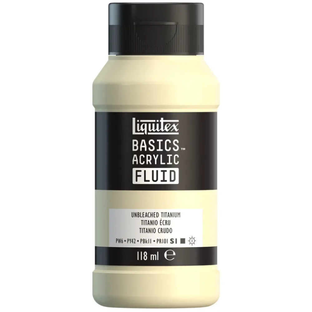 Liquitex Basics Fluid Acrylic 118ml – 434 Unbleached Titanium S1 Liquitex Basics Fluid Acrylic 118ml – 434 Unbleached Titanium S1