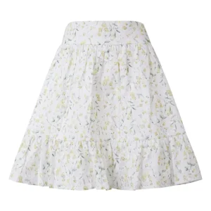 Fie Skirt – Yellow Branch Print