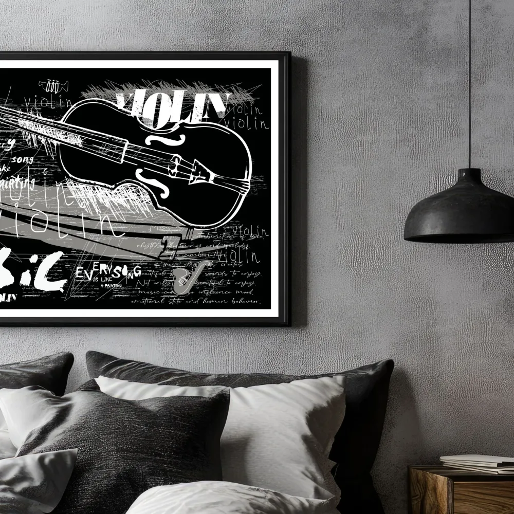VIOLIN MUSIC No1 - PLAKAT OG LERRET - Bilde 2