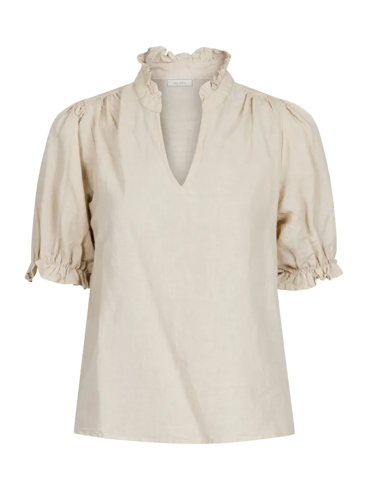 Odesa Linen Blouse - Sand