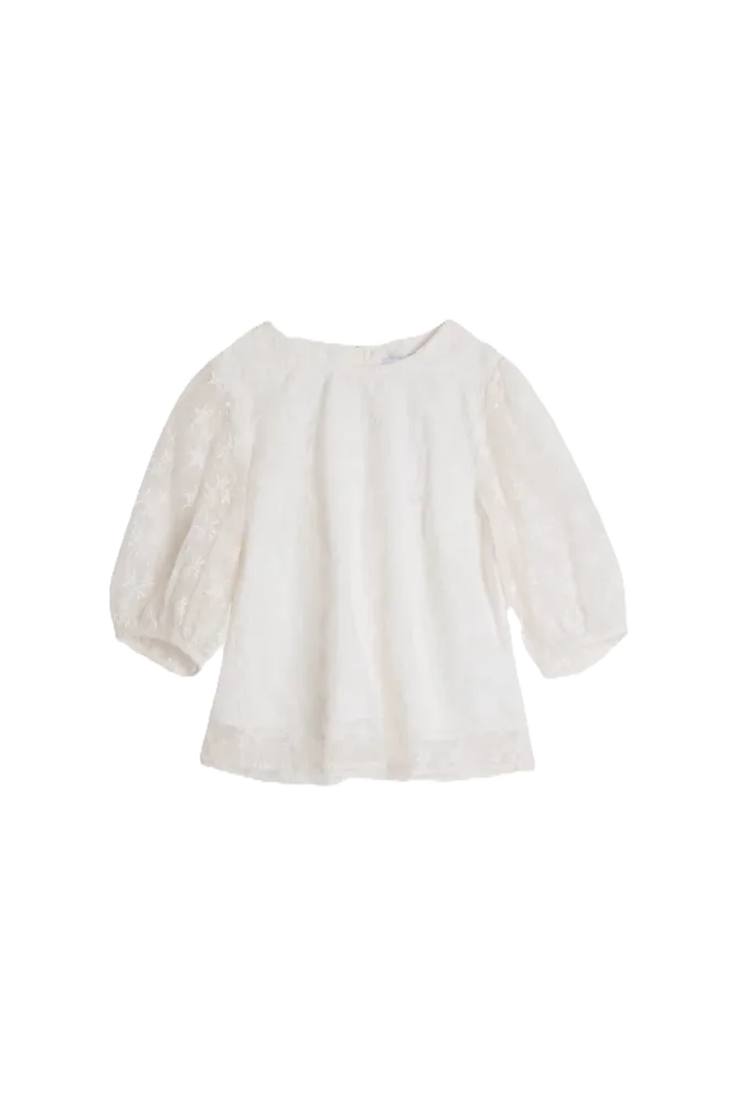 Isabel Embroidery - White