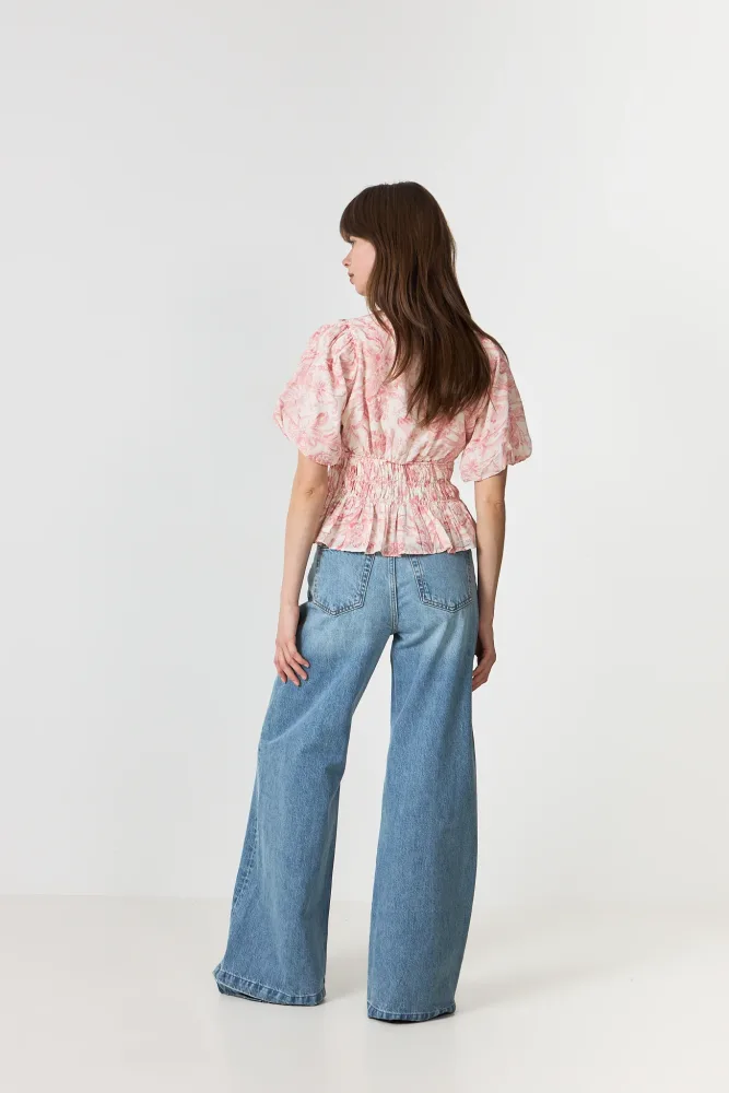 Minutti Print Blouse - Off White - Bilde 3