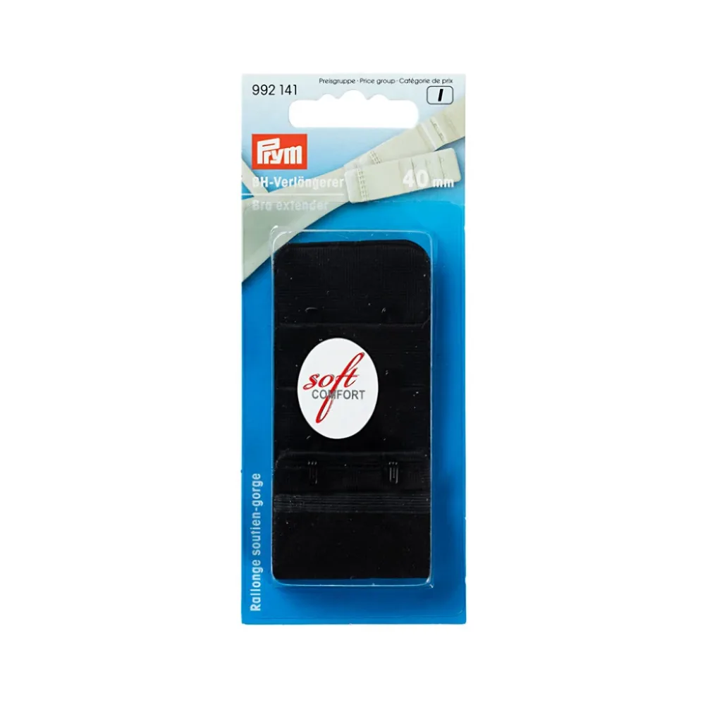 Prym BH- forlengere 40mm. sort Prym BH- forlengere 40mm. sort