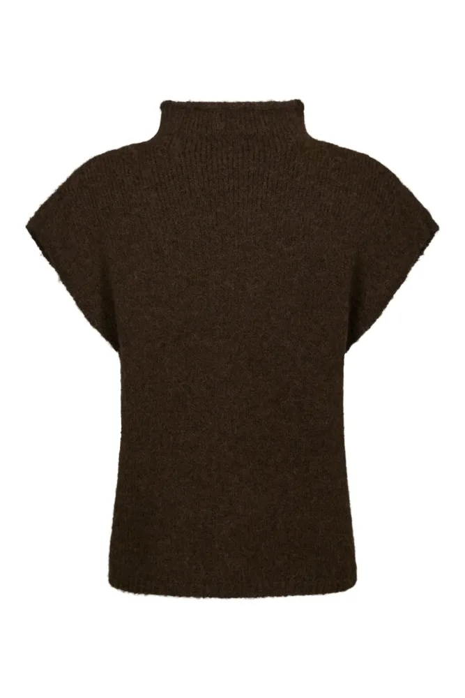 Jona Knit Top - Brown Melange - Bilde 2