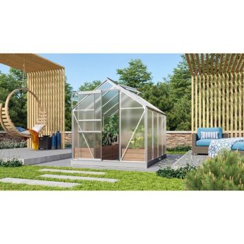 DRIVHUS VITAVIA VENUS 5000 MED SOKKEL ALU/POLY 5M2
