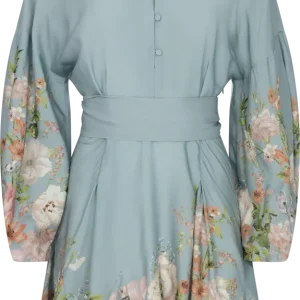 Aliah Flora Dress – Blue Garden