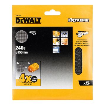 SLIPENETT DEWALT ROS DTM3127-QZ K240 150MM 5 STK