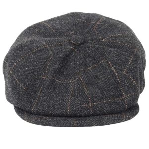 Wool Cap – Windowpane Check