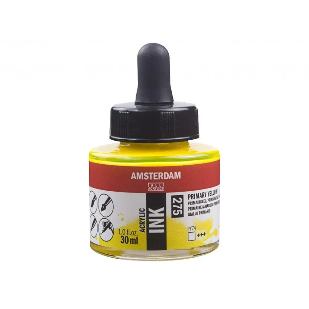 Amsterdam Ink 30ml – 275 Primary Yellow Amsterdam Ink 30ml – 275 Primary Yellow