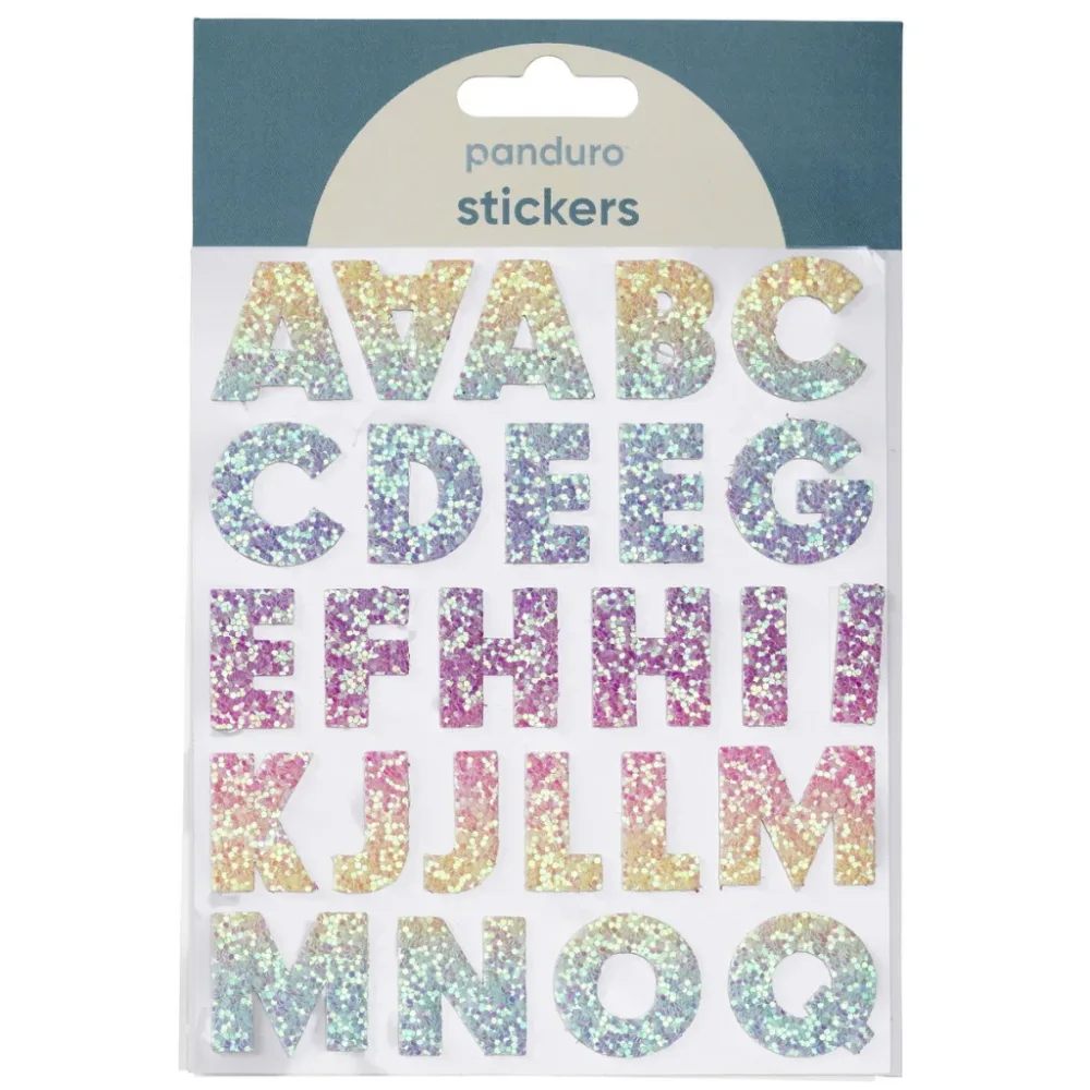 Alfabetstickers – Glitter Rainbow