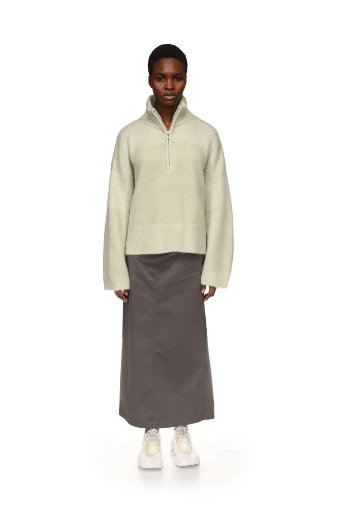 Tine Half Zip - Light Green Mix - Bilde 2