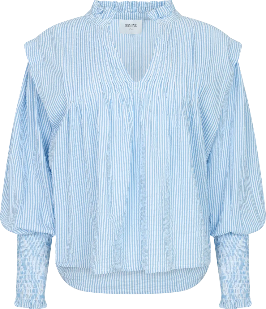 Emma Stripe Blouse - Blue - Bilde 2