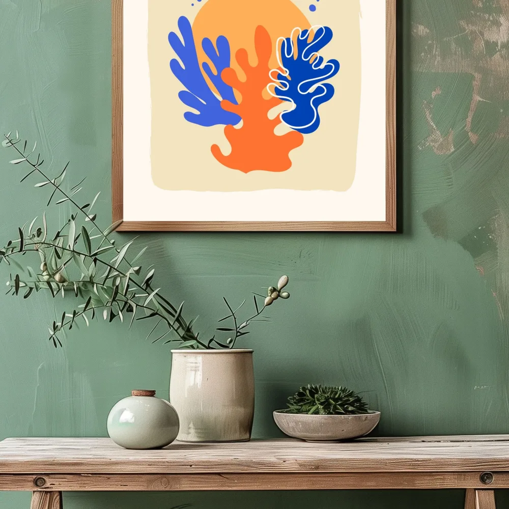ABSTRACT MATISSE FIRE KUNSTPLAKAT - Bilde 3