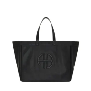 Large Rio Tote – Black Recycled Leather Large Rio Tote – Black Recycled Leather