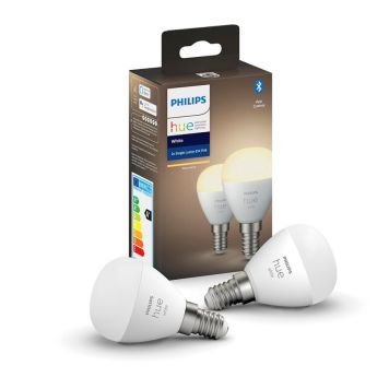 LYSPÆRE PHILIPS HUE LUSTER E14 5,7W 2-PACK LYSPÆRE PHILIPS HUE LUSTER E14 5,7W 2-PACK