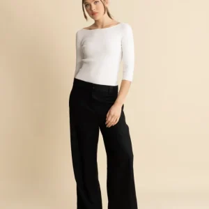Zoe Linen Pants – Black