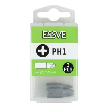 BITS ESSVE PH1 25MM 3PK