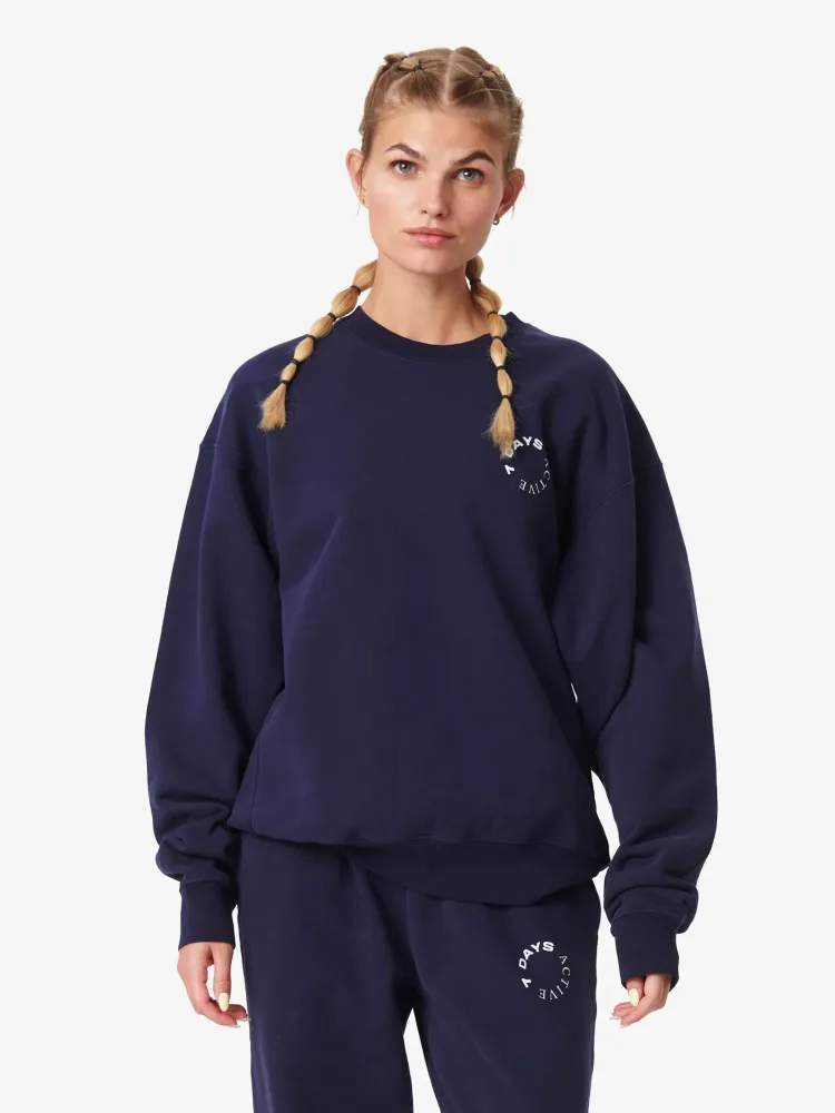 Organic Crew Neck - Navy - Bilde 2