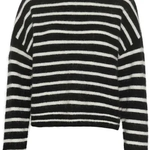 DebbieGZ Pullover – Black/White Striped