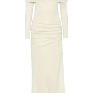 Turn Up Dress – Cream
