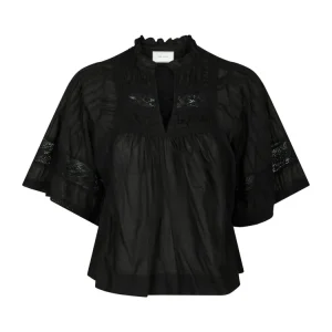 Siama S Voile Blouse – Black