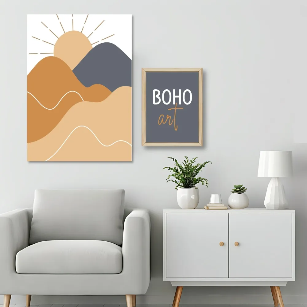 BOHO WALL ART No3A - PLAKAT OG LERRET - Bilde 3