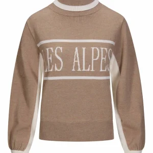 Maud Merino Sweater – Beige Melange