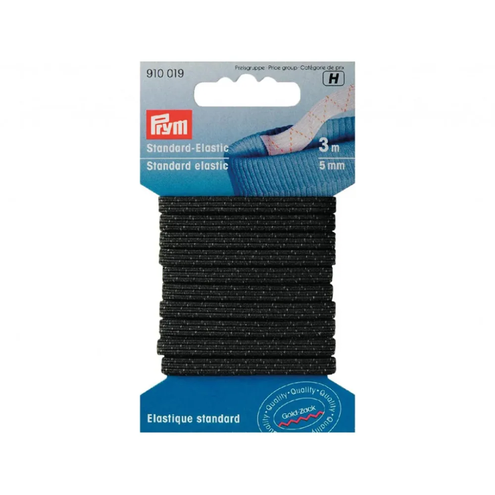 Prym Elastisk strikk 5mm x 3m – Sort Prym Elastisk strikk 5mm x 3m – Sort