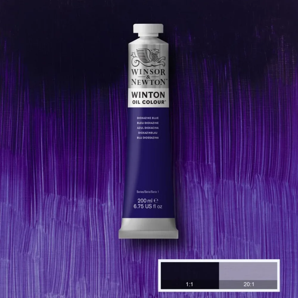 W&N - Winton Oil 200ml - 406 Dioxazine Blue