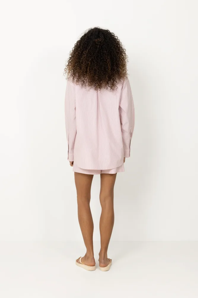 Loose Stripe Shirt - Pink Mix - Bilde 3