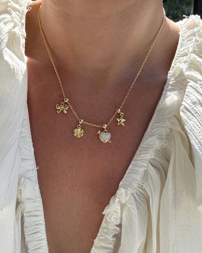 Bow Charm - Gold - Bilde 2