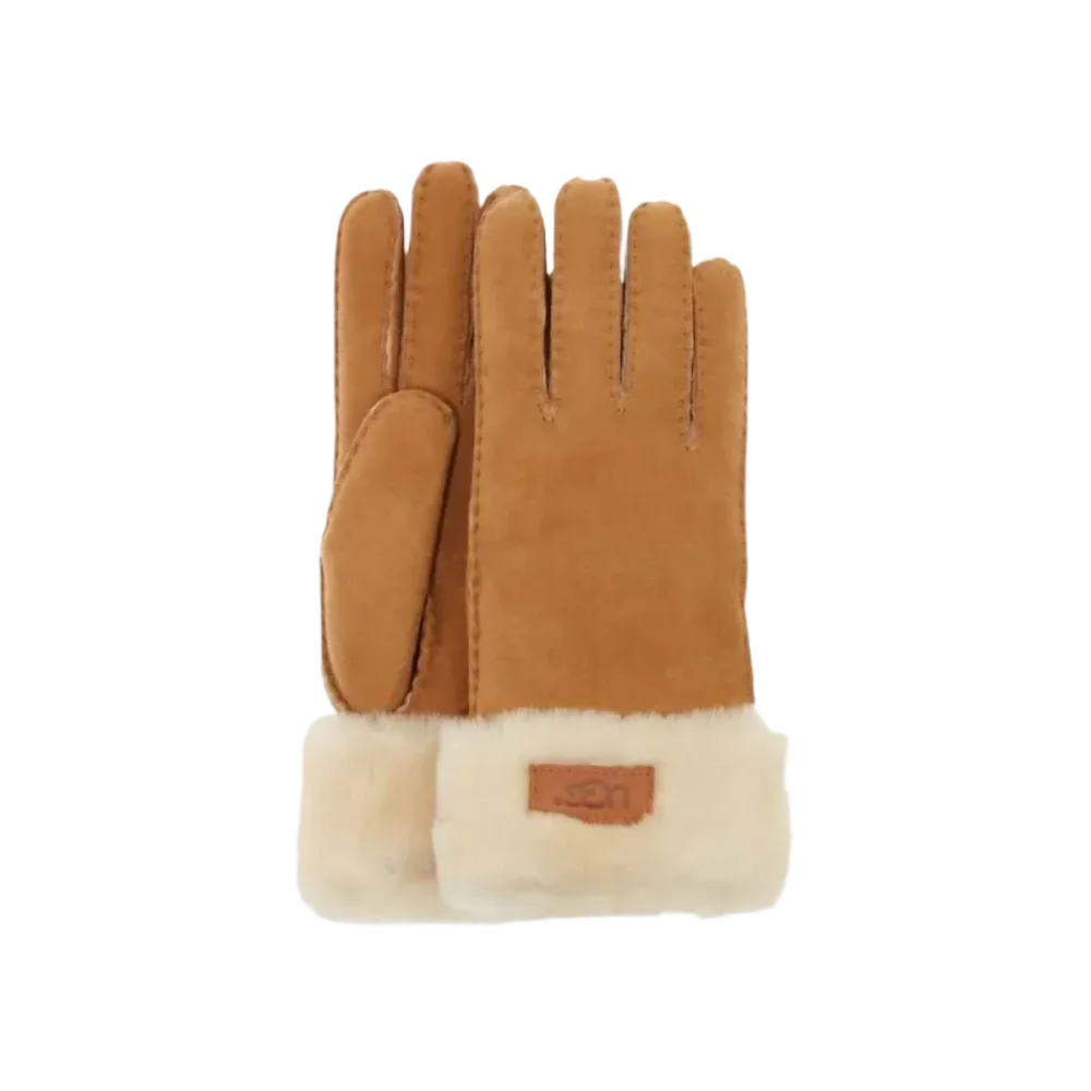 W Turn Cuff Glove – Chestnut